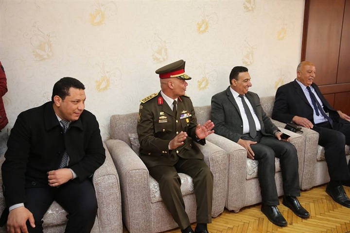 بالصور.. محافظ كفر الشيخ  يهنئ قيادات وأجهزة الشرطة بالعيد الـ67