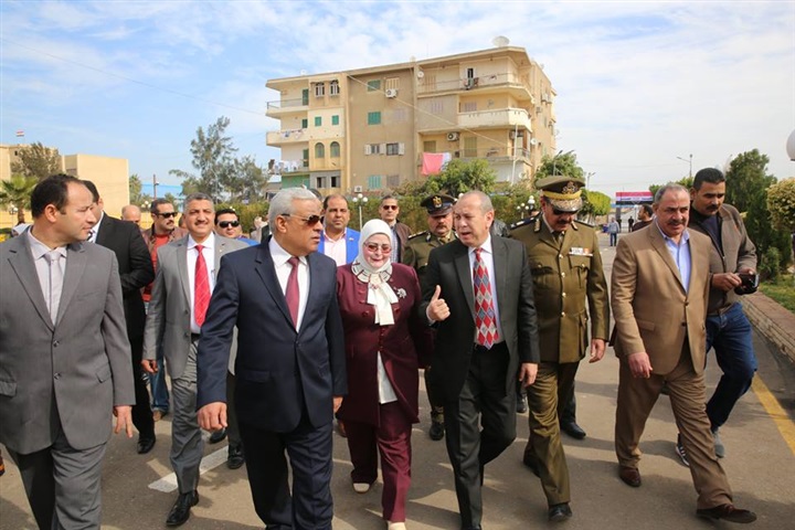 بالصور.. محافظ كفر الشيخ  يهنئ قيادات وأجهزة الشرطة بالعيد الـ67