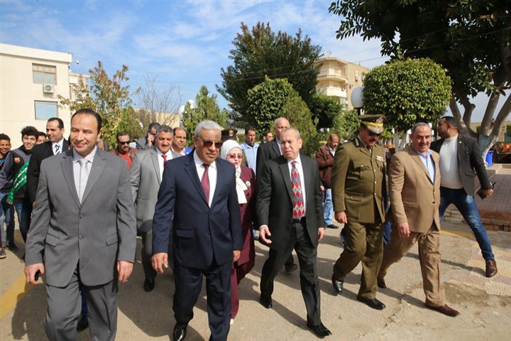 بالصور.. محافظ كفر الشيخ  يهنئ قيادات وأجهزة الشرطة بالعيد الـ67
