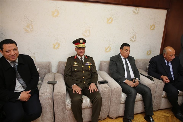 بالصور.. محافظ كفر الشيخ  يهنئ قيادات وأجهزة الشرطة بالعيد الـ67