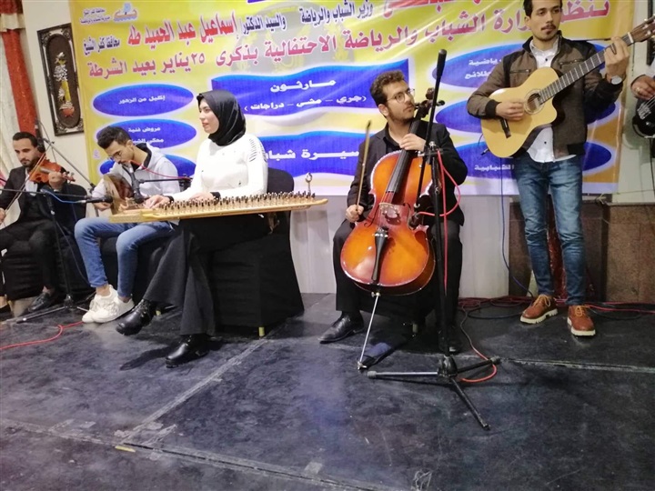 بالصور.."شباب ورياضة كفر الشيخ" تنظم برامج رياضية وفنية احتفالا بعيد الشرطة و25 يناير
