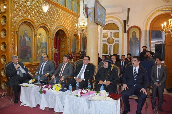 محافظ القليوبية يشارك بمؤتمر جماهيري بمطرانية شبرا الخيمة 