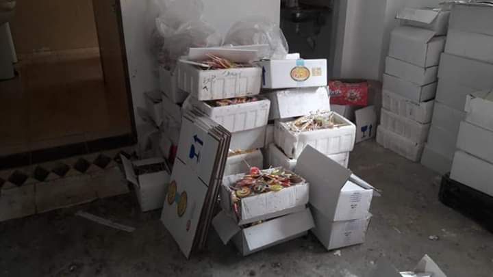 العثور علي ٧ اطنان من الحلوى المغشوشه داخل مصنع بمدينة ٦ اكتوبر 