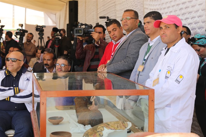 أول كشف أثري لعام 2019 بمنطقة آثار تونا الجبل بمحافظة المنيا