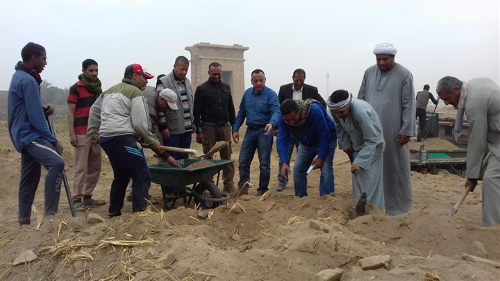 البدء في أعمال توثيق وترميم وتطوير معبد مونتو بالأقصر البدء في أعمال توثيق وترميم وتطوير معبد مونتو بالأقصر