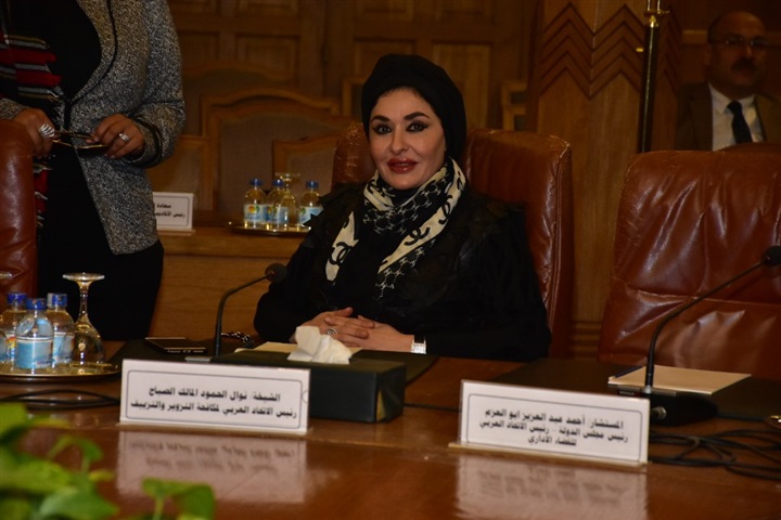 بالصور.. الشيخة نوال الصباح تشارك في ورشة حماية اسم وشعار جامعة الدول العربية من النصب والاستغلال