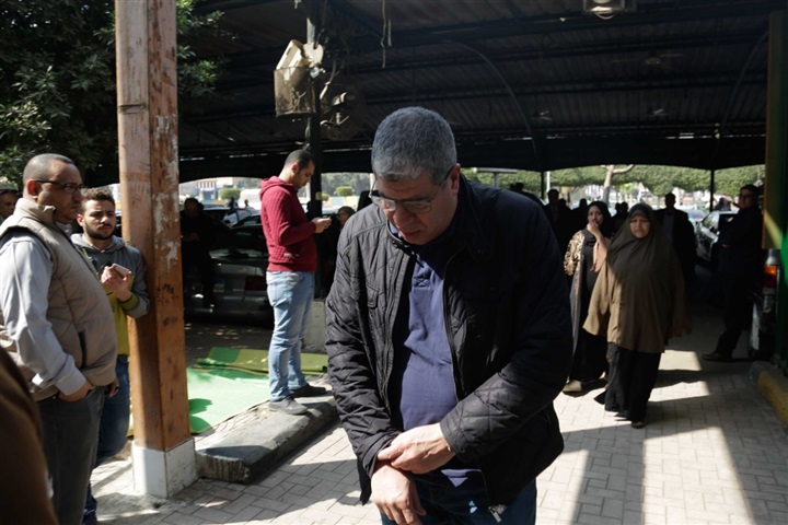 بالصور.. تشييع جنازة خالد توحيد رئيس قناة الأهلي 