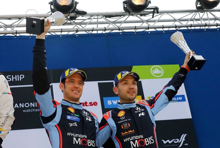 هيونداي موتور سبورت تحظى بالتتويج في بطولة العالم للراليات في السويد