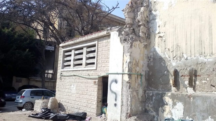 إزالة الاشغالات بمحيط المتحف اليوناني الروماني بالإسكندرية
