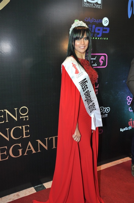 تتويج دعاء عبد الرحيم بلقب ملكة جمال الأناقة "miss elegant" لعام 2019