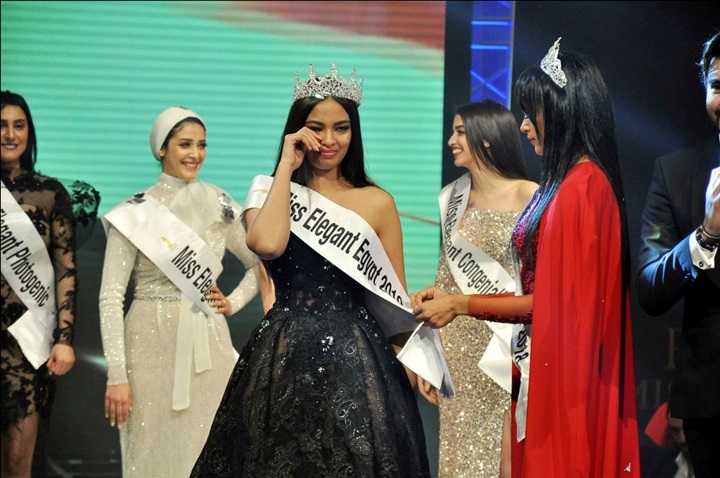 تتويج دعاء عبد الرحيم بلقب ملكة جمال الأناقة "miss elegant" لعام 2019