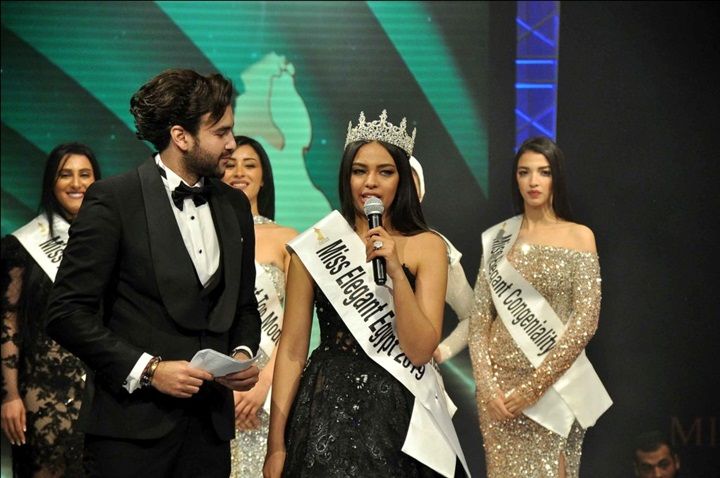 تتويج دعاء عبد الرحيم بلقب ملكة جمال الأناقة "miss elegant" لعام 2019