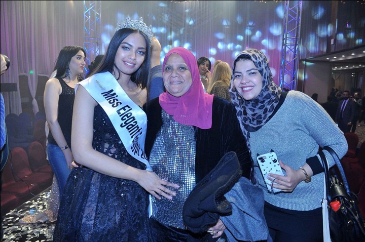 تتويج دعاء عبد الرحيم بلقب ملكة جمال الأناقة "miss elegant" لعام 2019