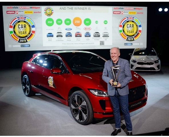 جاجوار "I-Pace" تفوز بجائزة سيارة العام فى أوربا لعام 2019