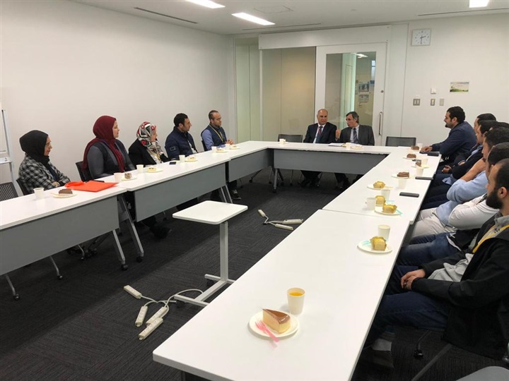 رئيس جامعة كفر الشيخ والمستشار الثقافي المصري يلتقيان الباحثين المصريين المبتعثين باليابان