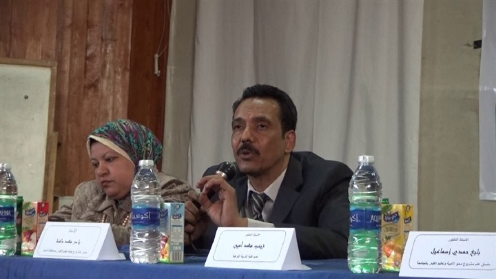"نوعية المنيا" تعقد ندوة تعريفية عن محو الأمية لطلابها