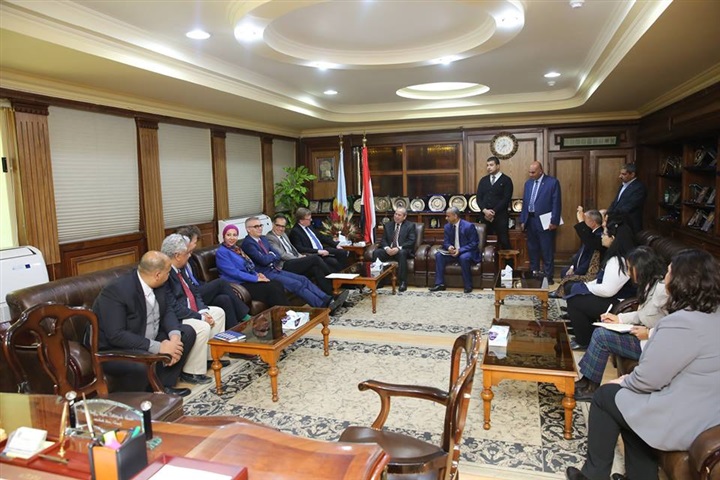 بالصور.. محافظ كفر الشيخ يستقبل سفراء الاتحاد الأوروبي