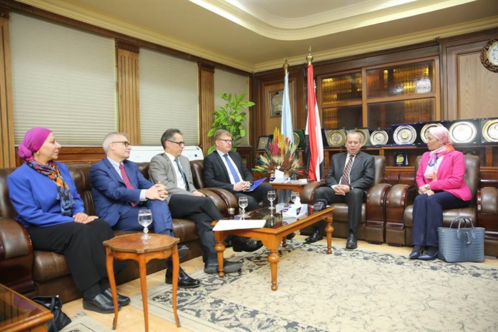 بالصور.. محافظ كفر الشيخ يستقبل وزيرة البيئة 