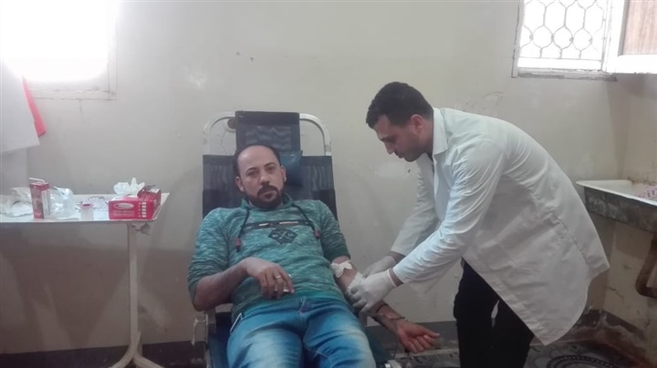 بالصور.. استمرار مبادرة "قرية متبرعة نحو دم آمن " بكفر الشيخ