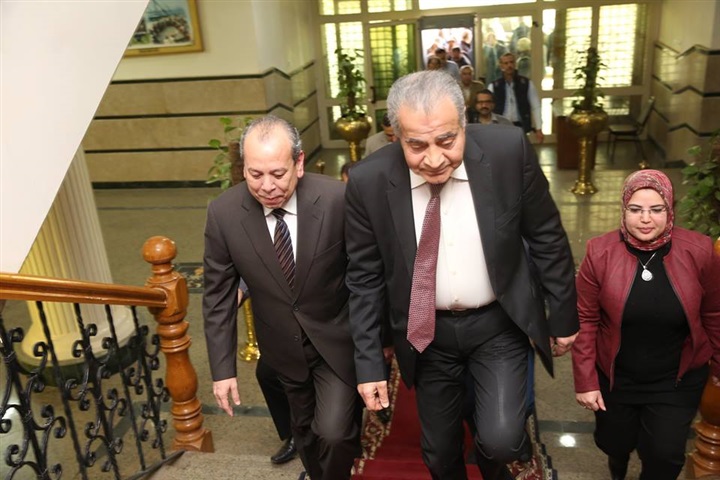 بالصور.. محافظ كفر الشيخ يستقبل وزير التموين 