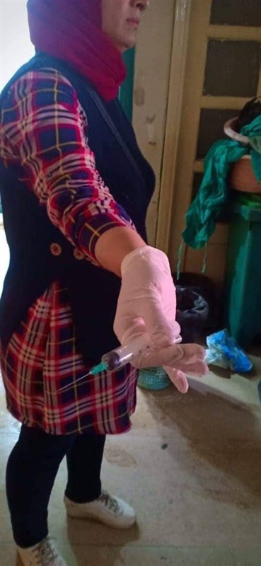 ضبط تخزين لحوم داخل ثلاجة عينات تحاليل بشبرا الخيمة 