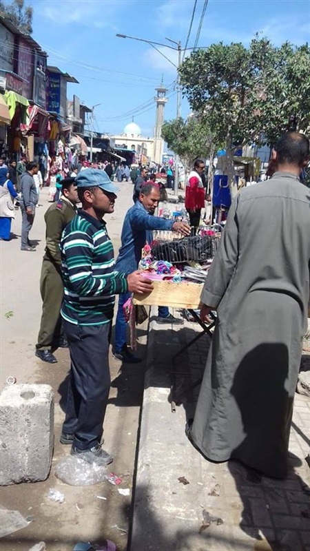 بالصور.. حملة لازالة الإشغالات والتعديات بشوارع كفر الشيخ