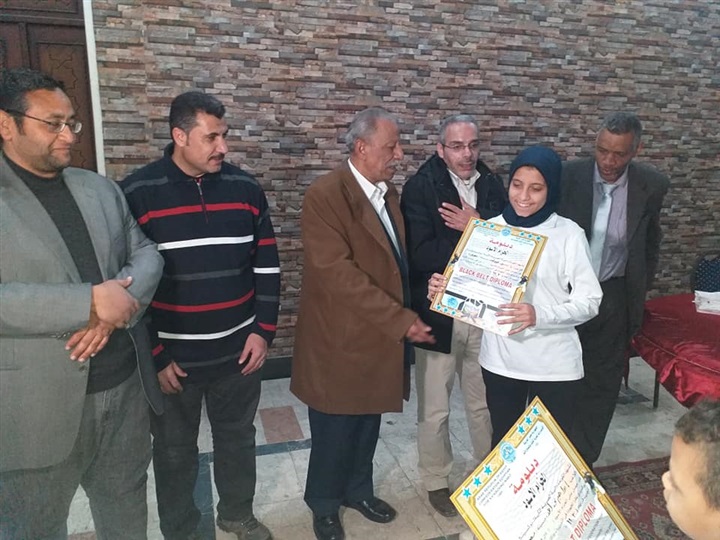 نادي معلمو الجزيرة ينظم اختبارات الكيك بوكس ويحصد 3 أحزمة لأول مرة ويتأهل لبطولة الجمهورية