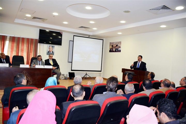 محافظ القليوبية يشارك في الجلسة الافتتاحية لليوم العلمي لطب الاورام بطب بنها 
