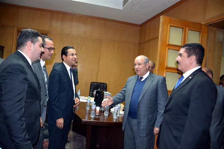 محافظ القليوبية يستقبل رئيس مجلس الدولة بالمحافظة
