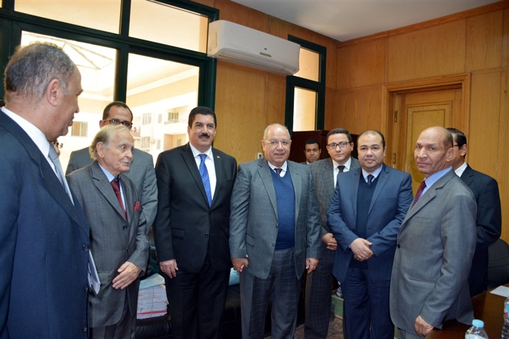 محافظ القليوبية يستقبل رئيس مجلس الدولة بالمحافظة
