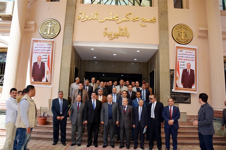 محافظ القليوبية يستقبل رئيس مجلس الدولة بالمحافظة