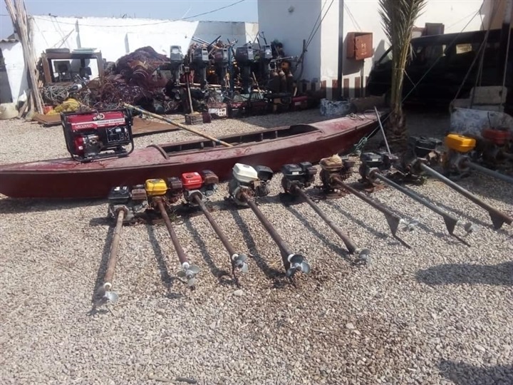 بالصور.."شرطة المسطحات" تضبط 30 قضية تعديات علي بحيرة البرلس