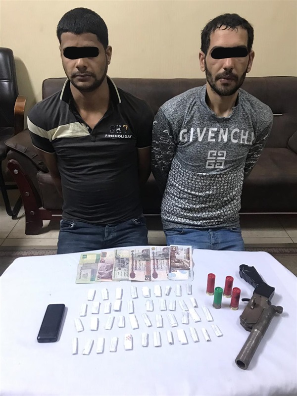 بالصور.. سقوط 7 متهمين بحوزتهم مخدرات وأسلحة في قبضة مباحث كفر الشيخ