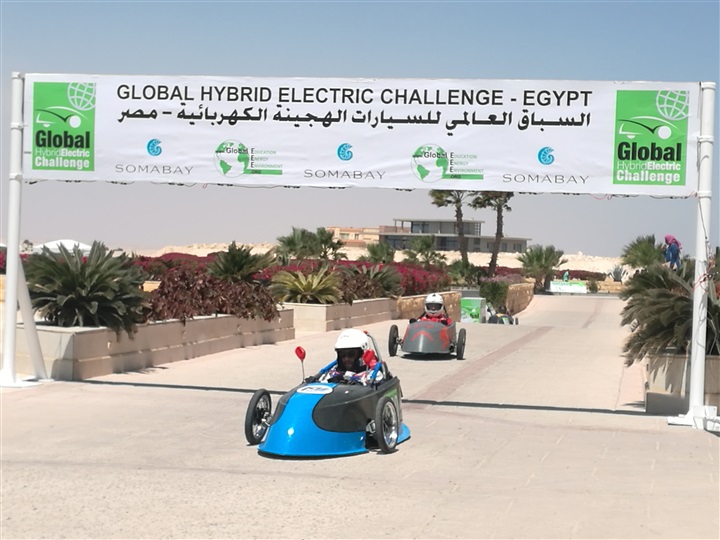 فعاليات اليوم الأول لتحديات سباق الجامعات للسيارات الهايبريد الكهربائية "مصر 2019"