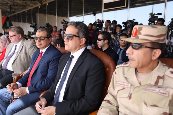 الاحتفال بمرور 100 عام على تاسيس منظمة العمل الدولي بزرع 100 شجرة بالمتحف المصري الكبير