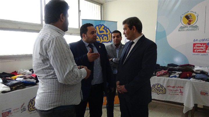 12 ألف قطعة ملابس بالمجان بمعرض الملابس السنوي لجامعة المنيا