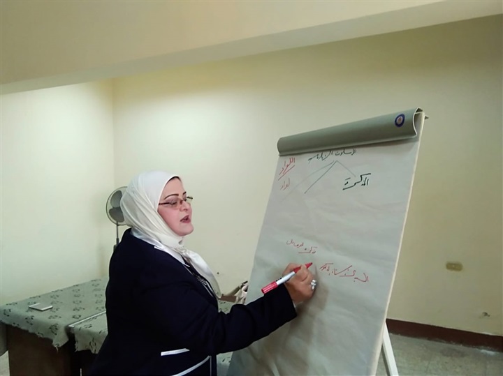 بالصور.. وكيل تعليم كفر الشيخ تلقي محاضرة عن كيفية إعداد المراسلات 