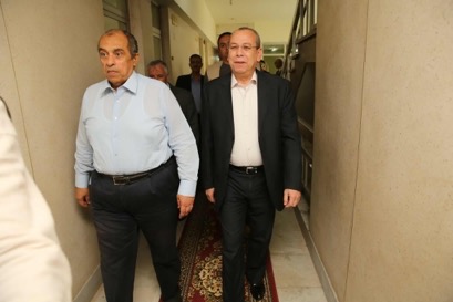 بالصور.. محافظ كفر الشيخ يستقبل وزير الزراعة بمحطة البحوث الزراعية بسخا
