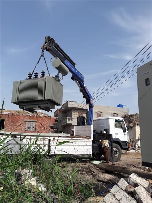 بالصور.. رفع كفاءة الكهرباء بقري مركز الحامول