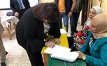 بالصور.. وزير الثقافة تدلى بصوتها فى الاستفتاء على التعديلات الدستورية 