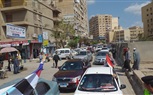بالصور.. مدير شرق كفر الشيخ التعليمية تقود مسيرة بالسيارات لحث المواطنين علي المشاركة