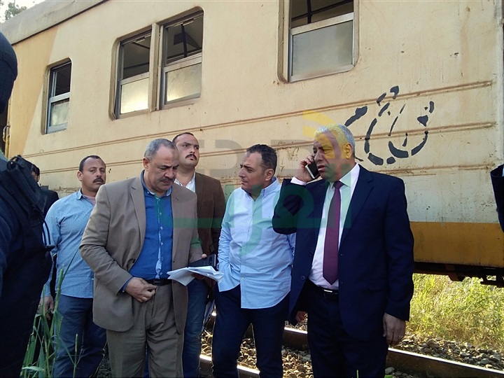 بالصور.. تفاصيل إصابة 20 شخصًا في حادث انحراف قطار بكفر الشيخ