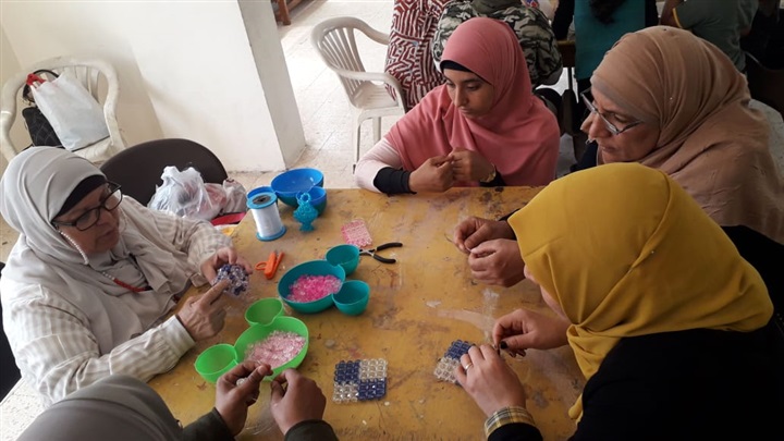 الملتقي الحرفي وورشة إنتاجية لعضوات أندية الفتاة والمرأه بالقليوبية 