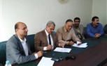 بالصور.. بروتوكول تعاون بين حزب مستقبل وطن وإحدى الشركات لاقامة معرض للسلع المخفضة بكفر الشيخ