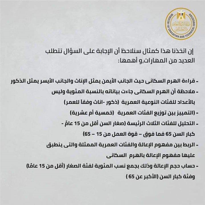 التعليم" تنشر نموذجا استرشاديا فى مادة الجغرافيا لطلاب أولى ثانوى