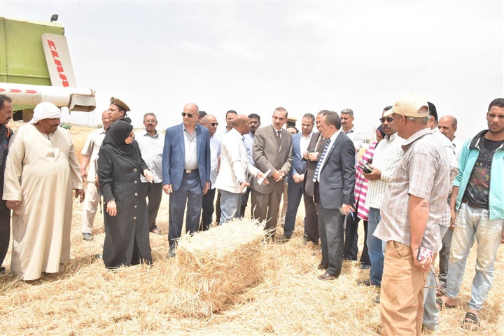 محافظ أسيوط يتفقد 1100 فدان أراضي استصلاح زراعي بالقوصية ويؤكد أهمية الاستفادة من التجارب الناجحة