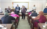 رئيس جامعة بنها يتفقد الإمتحانات بكليتى العلوم والتربية الرياضية