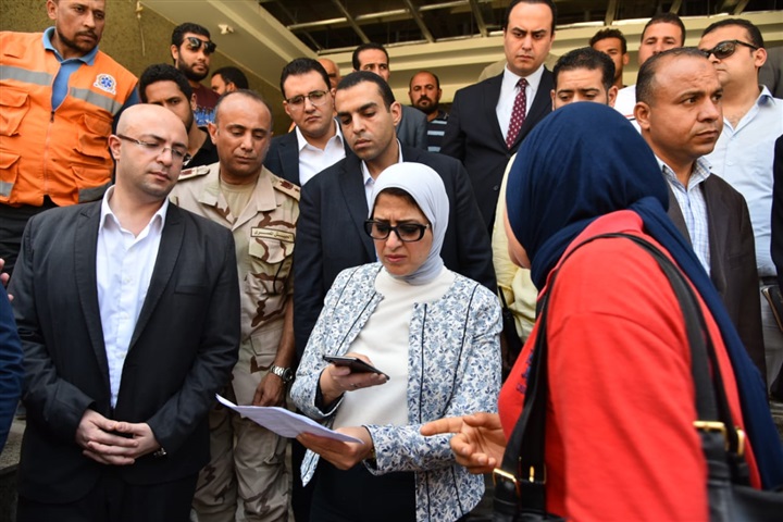 وزيرة الصحة تعلن الانتهاء من مبنى العيادات الخارجى بمستشفى بورسعيد العام