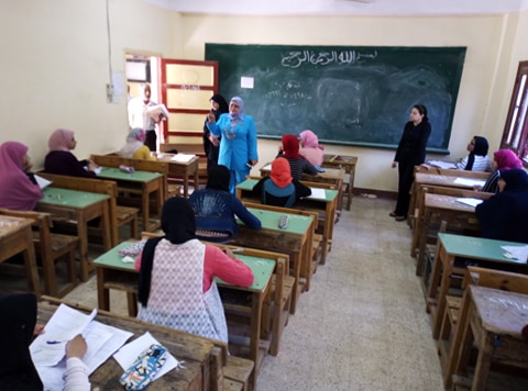 بالصور.. استبعاد ملاحظين من امتحانات الشهادة الإعدادية في كفر الشيخ