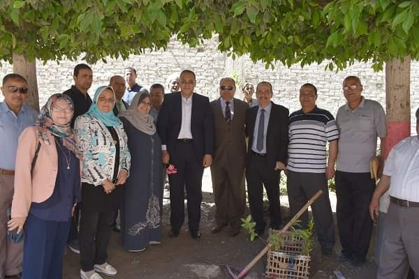 "محافظ الشرقية" يغرس أشجاراً بمدارس وميادين مدينة الزقازيق تنفيذاً لمبارة رئيس الجمهورية بزراعة الأشجار المثمرة